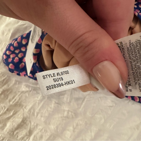 NWT J. Crew One Shoulder Cutout One Piece Swimsuit Red Blue Polka Dot American 8 - Picture 7 of 8